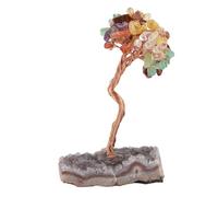 GLOGLOW Arbre de Richesse Cristalline Arbre de prospérité, d'argent pour Décoration de Bureau à Domicile Suspendu Ornementhome Accents Corgo