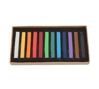 GLOGLOW Artiste Pastels, Bâtons Pastel Vibrants pour les écoles de Bureau Art Dessin de Peinture de Table Artistes, Softs Carrés Set Nan Bureau et Fournitures Scolaires (12 couleurs)
