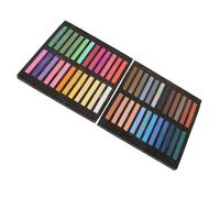 GLOGLOW Artiste Pastels, Bâtons Pastel Vibrants pour les écoles de Bureau Art Dessin de Peinture de Table Artistes, Softs Carrés Set Nan Bureau et Fournitures Scolaires (48 couleurs)
