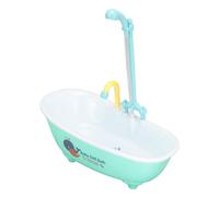 GLOGLOW Baignoire Automatique Oiseau, Robinet Mignon à Piles | Auto-circulation sans cordon pour un plumage propre en continu, bac profond et facile à rincer pour la mue, vanne à débit dou