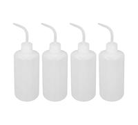 GLOGLOW Bouteille de Lavage, Fuite de la Fuite de sécurité de sécurité Bouteille de Lavage de Multifonctionnel Portable Léger de Translucide avec Balance de, 4pcs 500 Ml Léger