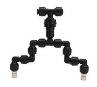 GLOGLOW Buses de Brumisateur de Reptile, Double Tête Réglable à 360 Degrés Système de Refroidissement D'arroseur de Brouillard de Reptile pour Réservoir de Forêt Tropicale