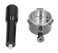 GLOGLOW Café Portafilter, 51 Mm en Alliage en Alliage de café Portafilter sans Fond pour ECP3420 68, 3 Oreilles Coffee Nan Nan