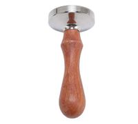 GLOGLOW Capsule de café Réutilisable en Acier Inoxydable, Filtre à Dosette de café Rechargeable avec Couvercle en Bois Massif, Conception Antirouille et Remplissage Facile, pour la Préparation du à la