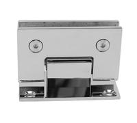 GLOGLOW Charnière de Porte de Douche 2 Pièces, Charnière de Porte en Verre sans Cadre en Acier Inoxydable, avec Fonction de Fermeture Automatique, de de Douche à Ouverture à 90 Degrés pour Verre de