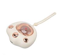 GLOGLOW Chauffe-Mains Rechargeable en Forme de Chat 5 W 5 V 1 A Chargement USB 2 Niveaux de Chaleur Rapide Réglable 50 ℃ 55 ℃, avec Veilleuse et Banque d'alimentation, pour Les