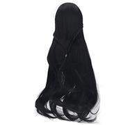 GLOGLOW Cheveux de Poupée Doux, Perruque de Poupée Longue pour la Journée de la Journée des Enfants Couleur de Carotte Poignée Douce, Belle Nan Nan épais (BLACK)