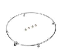 GLOGLOW Circuit de brume en acier inoxydable 3/16, système de refroidissement par pulvérisation avec 4 buses de pulvérisation pour le refroidissement de la terrasse en plein air