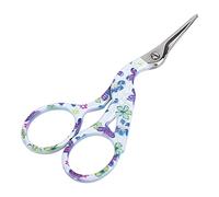 GLOGLOW Ciseaux de Poignée de Fleurs en Acier Inoxydable, Ciseaux de beauté à Couture Artisanale, Bleu avec pour Aiguille Bricolage en Acier Inoxydable Capride, Nan Artisanat (Couleur de porcelaine