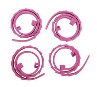 GLOGLOW Collier de Chien en Silicone 4pcs, Colliers de Silicone Doux Léger pour Petits Animaux de Compagnie Moyens de Chiens de Plein Air 4pcs de en, Animal de Compagnie Réglable Nan Nan (Purple)