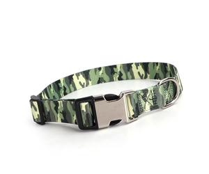 GLOGLOW Collier de Chien imprimé, Collier de Chiot en Métal Réglable en Polyester Accessoires de Boucle pour Animaux de Compagnie Souples pour Animaux de Compagnie de Petite, Moyenne et Grande