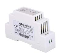 GLOGLOW DIN Rail Source de Sortie de Sortie Unique - Efficacité Haute, Forte Anti-interférence DR 15-12, 1,25a 15W pour L'armoire de Commande (DR-15-12)