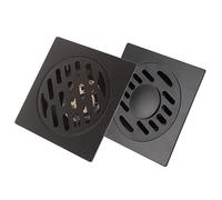 GLOGLOW Drain de Sol en Acier Inoxydable avec de Gros Trous de Drainage pour la Salle de Bain, Trous pour Salle de Bain, Type Commun et Lave-linge Pipe de Sortie en Acier Inoxydable Drain de Sol