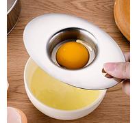 GLOGLOW Egg Yolk Séparateur, Jaune Blanc Filtre à Tamis d'oeuf Diviseur Aspect de la Gadget de Cuisson Baker Tool Tool Yolk Séparateur, Nan œuf en Acier Inoxydable