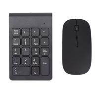 GLOGLOW Ensemble combiné de Souris et pavé Numérique, Clavier Numérique et Souris sans Fil 2,4 GHz, 1200 DPI avec Conception Portable pour Les Utilisateurs d'ordinateurs Portables et de PC