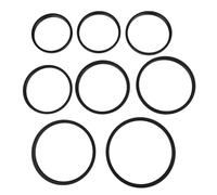 GLOGLOW Ensemble d'Adaptateur d'Anneau de Filtre 8 PCS Ensemble 'Adaptateur 'Anneau de Filtre, ' de Calibre de, de à Objectif Universel en Alliage en Aluminium Léger SET49 /