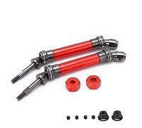 GLOGLOW Ensemble d'arbre de transmission arrière en acier CVD, pièces de performance pour Slash Rustler Vxl 4x4 1/10 RC Car (rouge)