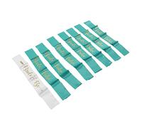 GLOGLOW Ensemble de Ceinture de Demoiselle D'honneur de Mariée 8 Pièces Ensemble de Ceinture de Mariage avec Lettres Dorées en Polyester Hypoallergénique pour la Décoration de Fête de (vert)