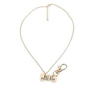 GLOGLOW Ensemble de Colliers Assortis pour Animaux de Compagnie, Collier de Propriétaire d'Animaux en Alliage avec Breloque en Os de Chien, Parfait pour les Amoureux des Chiens Célébrant Leur Lien