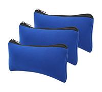 GLOGLOW Étuis à Stylos, Crayons et Marqueurs Trousse à Crayons Grande capacité Sac à Stylos Enroulable Léger pour Salle de ole Alpinisme Camping Rangement Pochette à en Néoprène Noir 3 (BLUE)