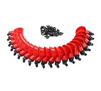 GLOGLOW Fournitures de Mangeoire pour Poulet, 20 Pcs Tasses à Eau pour Poulet Abreuvoirs Automatiques pour Volaille Distributeur de Boissons pour Pigeons, Caille, Poule, Dinde, Oie(Rouge)