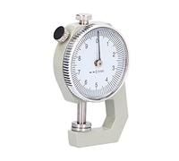 GLOGLOW Jauge D'épaisseur à Cadran Rond, Outil de Mesure Précis, Robuste et Durable en Plastique Métallique de 0 à 10 Mm avec Broche à Ressort, pour Panneau de Tôle de Tuyaux en Papier