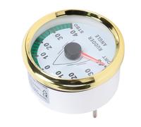 GLOGLOW Jauge d'indicateur d'angle de Gouvernail de Bateau, Lumière Rouge IP67 en Acier Inoxydable 85 Mm pour Utilisation de Moteur Marin de Yacht de Hors-bord (Cadran blanc lunette dorée)
