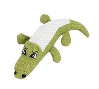 GLOGLOW Jouet Grinçant pour Animaux de Compagnie, Jouets en Peluche, Son de Cri, Simulation de Forme de Reptile 30 X 17 Cm, Jeu Interactif en Peluche Douce pour Chiens de Petite et Moyenne Taille,