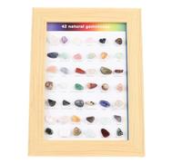 GLOGLOW Kit de Collection Kids Rock, 42 pièces Nature Géographie Gemystones Crystals and Mineral Education Kit adapté aux Débutants et Assaisonnés