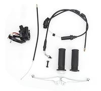 GLOGLOW Kit de Poignée d'accélérateur, Levier de Frein ABS avec Interrupteur d'allumage pour YZinger 50 PW50, Kit de Poignée de Moto à Installation Facile