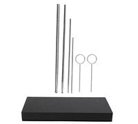 GLOGLOW Kit de Sonde pour Serpents, 6 Pièces, Détecteur de Sexe pour Reptiles, Acier Inoxydable, Tête Ronde, Portable, Anti-Allergie