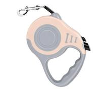 GLOGLOW Laisse Rétractable pour Chien, Contrôle à Un Bouton, Verrouillage du Frein, Poignée Antidérapante avec Ruban en Nylon renforcé, pour Chiens de Petite et Moyenne Taille, Promenades (Gray)