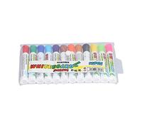 GLOGLOW Lot de 12 Stylos de Peinture pour Projets Artistiques, Décorations de Noël avec 12 Couleurs Vives pour Enfants et Adultes, Peinture sur Pierre, Céramique, Verre, Bois et Tissu