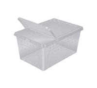 GLOGLOW Lot de 2 Boîtes d'alimentation pour Reptiles, Terrarium Portable pour élevage de Reptiles, Cage Transparente pour Animalier pour Dragon Barbu, Lézard, Araignée, Grenouille, Scorpion, Gecko,