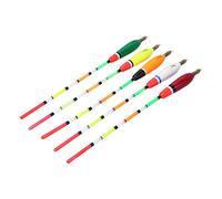 GLOGLOW Lot de 5 flotteurs de pêche en bois de balsa, excellente performance, pour la pêche en toutes profondeurs (5 + 2 g)