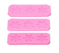 GLOGLOW Lot de 5 Moules à Chocolat en Forme de Flocon de Neige, Moule en Silicone Flexible pour la Fabrication de Gâteaux et de Bonbons, Idéal pour les Célébrations d'hiver et les Desserts de