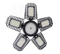 GLOGLOW Lumière de Garage LED 2994 Flux Lumineux Super Lumineux Température de Couleur 6000K 3000K avec 6 Panneaux Déformables pour Atelier Garage Sous-Sol Bureau (Blanc froid)