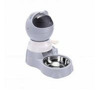 GLOGLOW Mangeoire Automatique pour Chat et Abreuvoir pour Chien de Grande capacité, Distributeur par gravité 2 en 1, Station de Nourriture Interactive pour Animaux de Compagnie avec Un Design