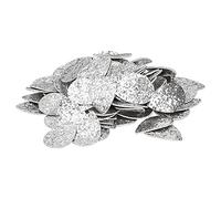 GLOGLOW Matériaux Faits à la Main, Breloques de Boucle d'oreille en Cuir PU en Forme de Larme avec Paillettes et Matériaux Multifonctionnels Pré-perforés pour Bricolage, Fabrication de Bijoux,