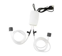 GLOGLOW Mini Pompe à Air Portable USB Silencieuse pour Aquarium, Débit D'oxygène Réglable, Idéale pour Les Aquariums et la Pêche en extérieur. (Double Trou)