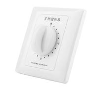 GLOGLOW Minuterie Mécanique avec Compte à Rebours, Bouton Réglable Programmable pour le Contrôle de la Pompe à Eau et des Appareils, 2000 W, Utilisation en Intérieur (Minuterie de 15 minutes)