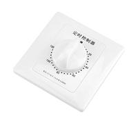 GLOGLOW Minuterie Mécanique avec Compte à Rebours, Bouton Réglable Programmable pour le Contrôle de la Pompe à Eau et des Appareils, 2000 W, Utilisation en Intérieur (Minuterie 120 minutes)
