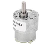 GLOGLOW Motor d'engrenage à Localisation, Bobine en Laiton électrique DC12V Réglable pour le Moteur de Vitesse d'auto-Localisation, Corps en Alliage en Aluminium, Nan Nan (210RPM)