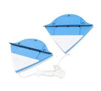 GLOGLOW Nettoyant pour Vitres Double Face, Essuie-glace Magnétique avec Tampons Super Absorbants et Nettoyants en Silicone pour la Maison, les Fenêtres de Grande Hauteur, les Aquariums, (BLUE)