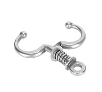 GLOGLOW Nez de Bétail en Acier Inoxydable, Pince à Nez de Vache à Force de Ressort Solide et Durable avec Large Ouverture, pour Toutes Sortes de Bétail (HL-Q4D)