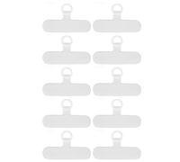 GLOGLOW Onglet de fixation de téléphone, patch compact pour cordon de téléphone de 10 pièces pour smartphone, ABS + acier, Pas de gemme