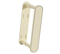 GLOGLOW Organisateur de Cintre Mural Support de Cintre Extensible Support de Extensible Rangement de sans Perceuse Pliable Rétractable 7 à 16,4 Cm en Plastique (Blanc crème)