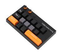 GLOGLOW Ornement de Clavier Mécanique, Matériau ABS, Bâton Numérique Lumineux pour Bureau de Jeu et Utilisation au Bureau (Noir et Orange)