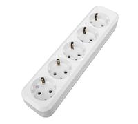 GLOGLOW Panneau de Prise Européen, Matériau PC, Prise électrique Murale à Trou Rond 16A pour Appareils Ménagers (10 trous)