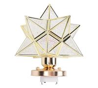 GLOGLOW Plafonnier LED Moderne en Forme D'étoile avec Ampoule E26 12 W 3 Températures de Couleur pour Salon, Chambre à Coucher, Salle à Manger, Cuisine (GOLD)